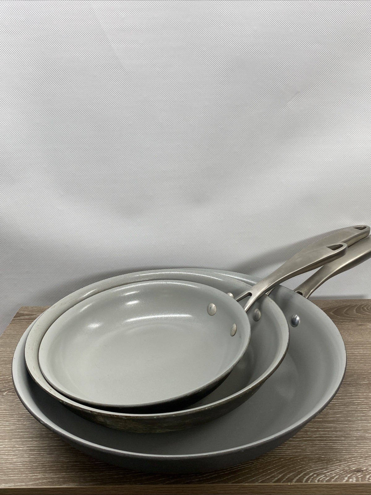 Tramontina Cookware 3 Pack Nonstick Saute Pans 8″, 10″ ,12″Hard Anodized-Ceramic