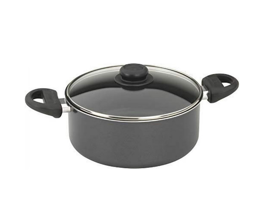 4.7Qt Aluminum Dutch Oven with Lid Classic Covered Cooking Pot Durable