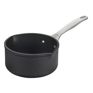 Toughened Nonstick Pro Open Saucepan with Double Pour Spouts, 1.7 qt.
