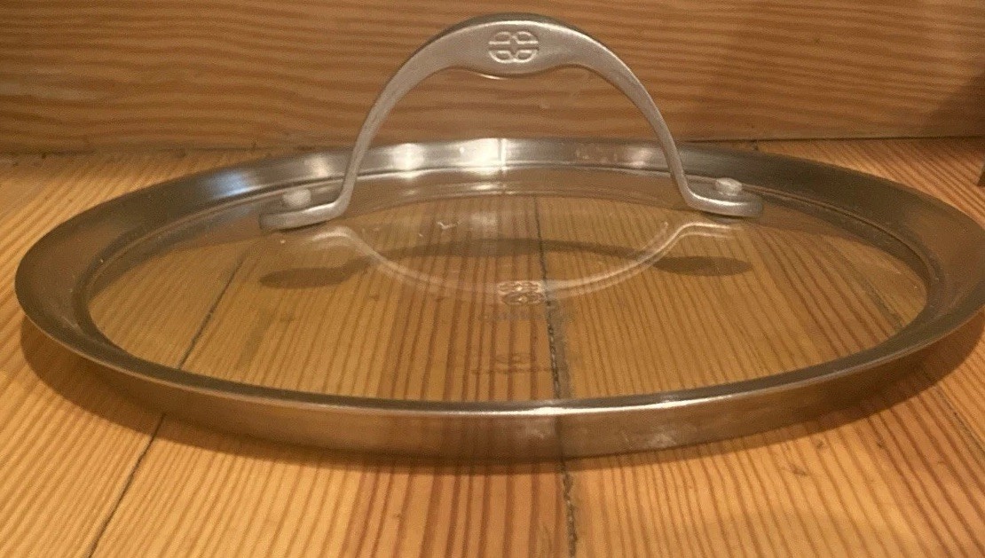 Calphalon Pot Pan Lid Stainless Steel Glass 9 1/4” Tot Dia For 8 3/4” Inside Dia