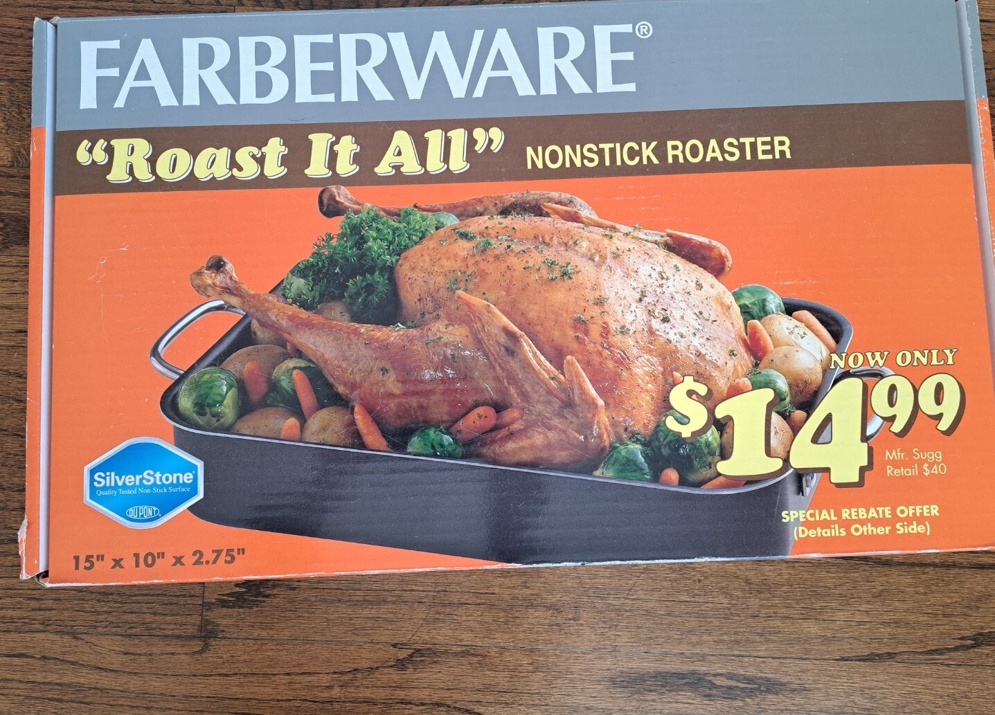 Faberware SilverStone Roast It All Non Stick Roasters Open Box Unused
