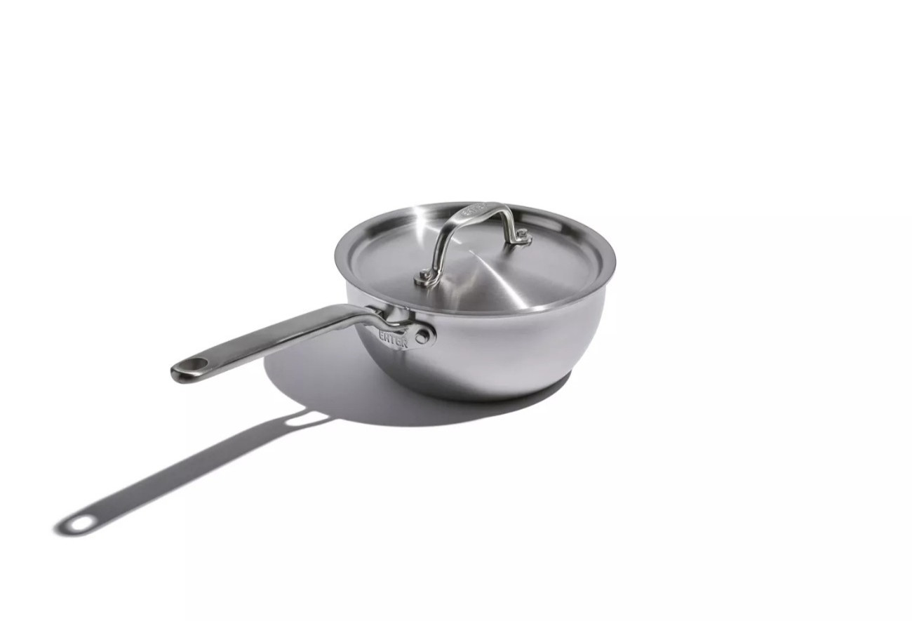 300$ Heritage Steel X Eater 5-Ply Stainless Steel 2-Qt. Saucier with Lid