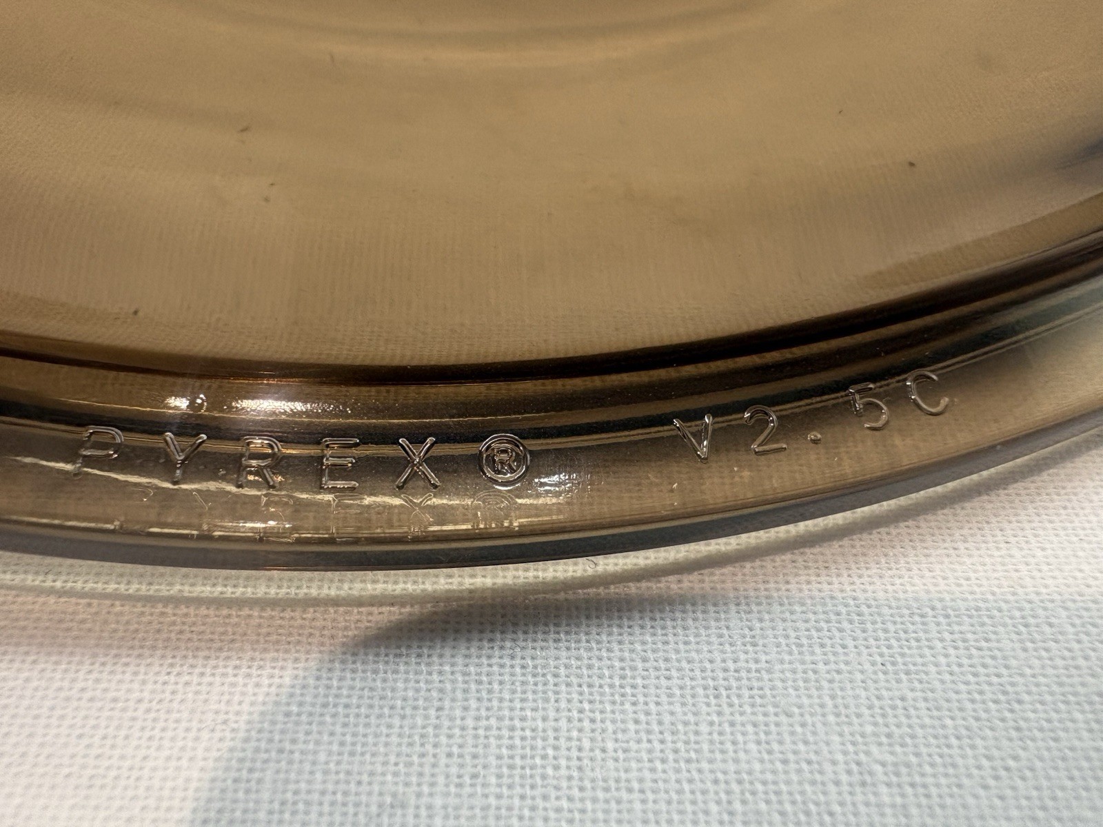 Corning Ware Visions Amber 2.5L Saucepan W Pyrex Lid V- 2.5-C USA