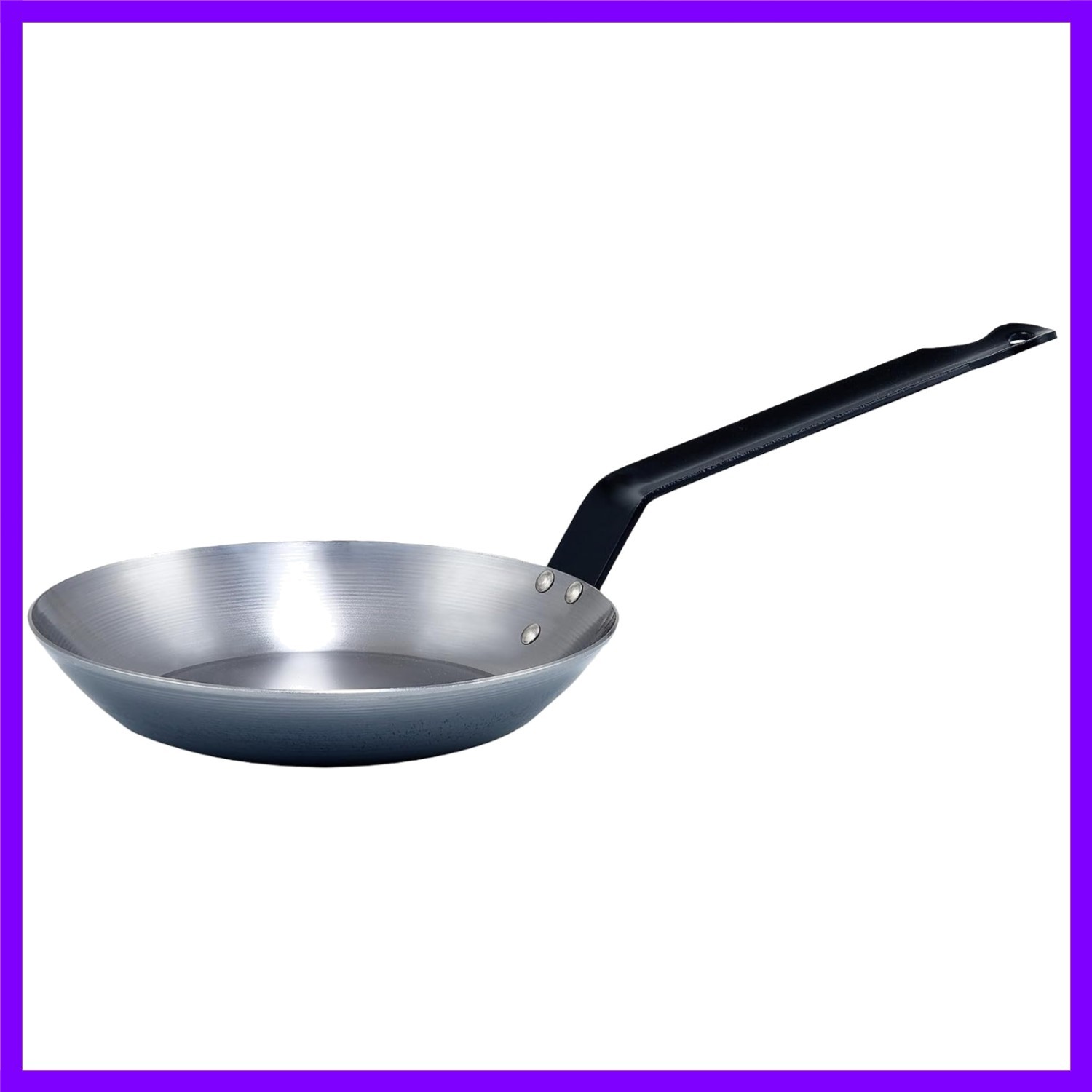 7-7/8″ French Style Fry Pan, Polished Carbon Steel Spain