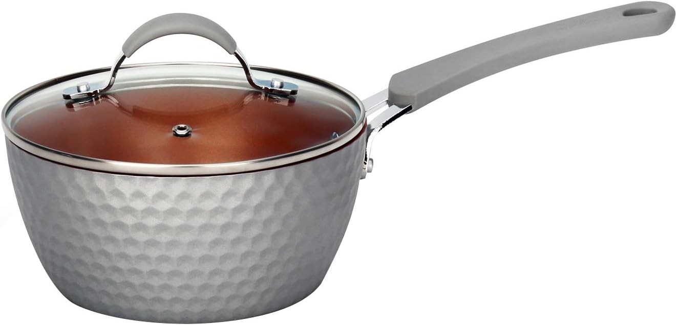Saucepan Pot with Lid – Non-Stick High-Qualified Kitchen Cookware, 1.7 Quart
