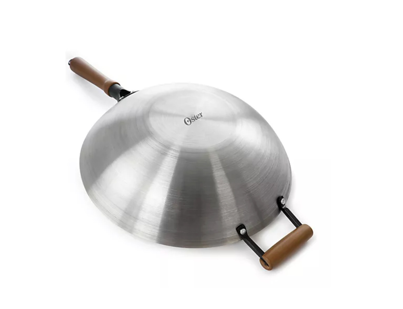 Oster Sangerfield 14 in Stainless Steel Flat Bottom Wok