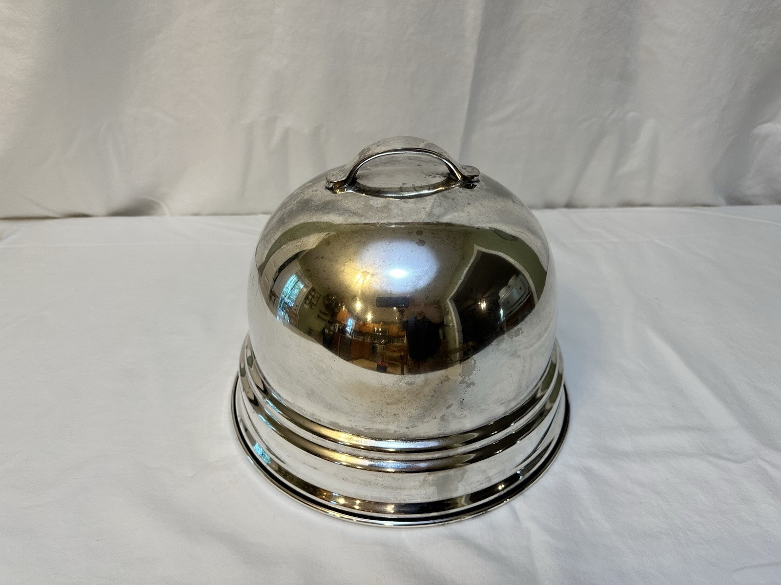 Vintage Williams Sonoma Silver Plated Cloche Serving Dome Food Cover 11.5 in