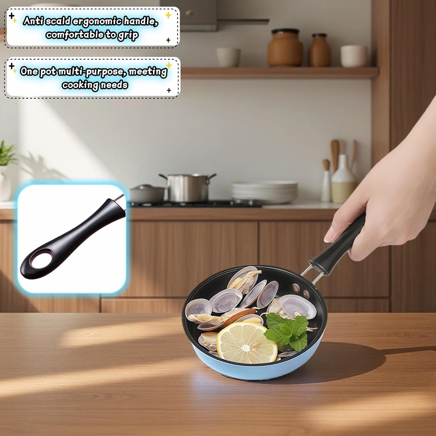 Induction & Gas Compatible – Perfect for Camping, RV, Omelets,