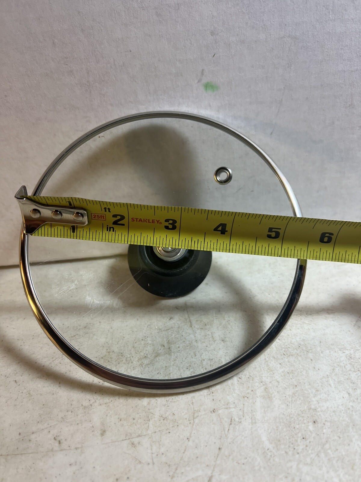 Replacement Lid ~T-FAL 5 1/4″ ID Round Glass Vented Strainer for Pot Pan Skillet