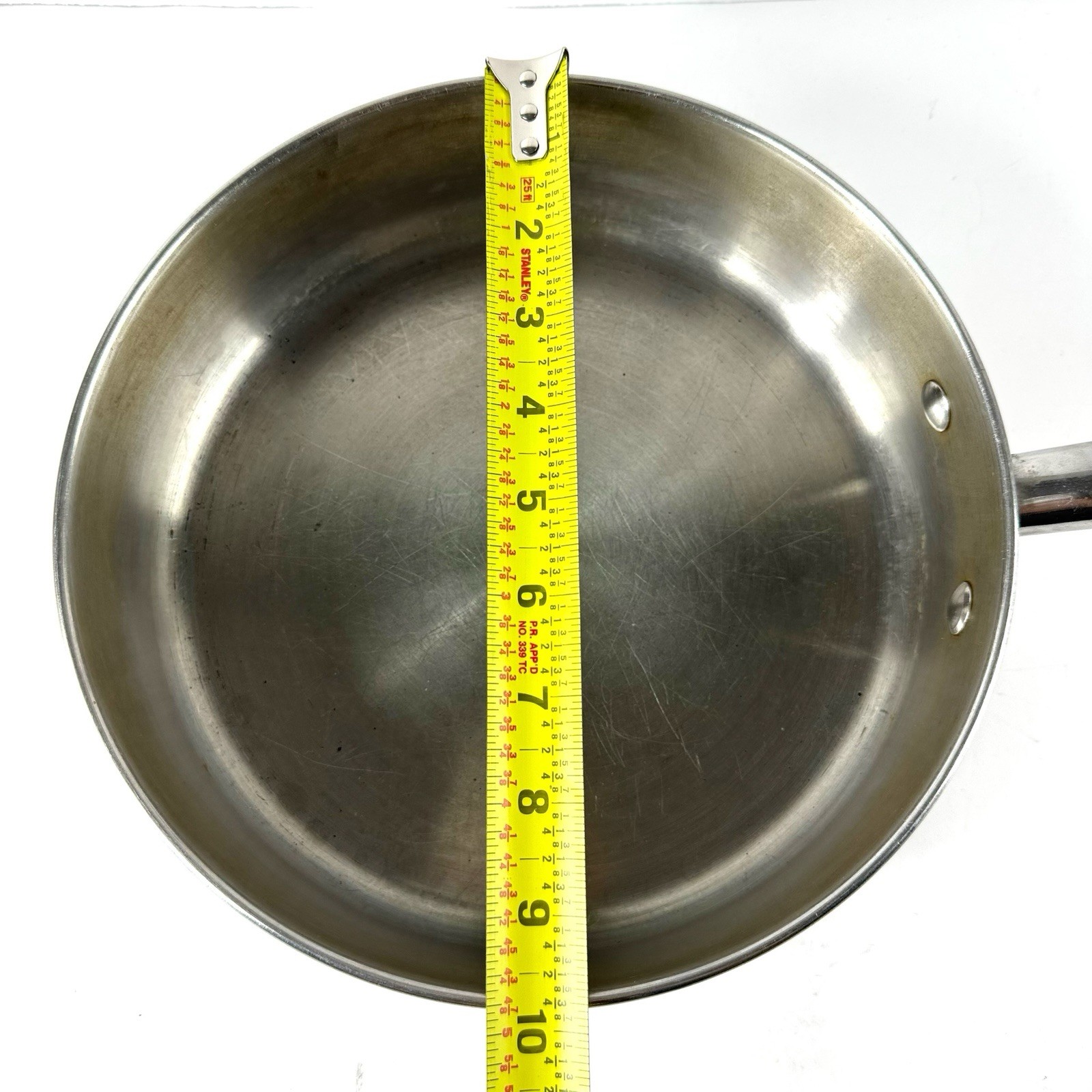 Anolon Sauté Pan 10 Inch Stainless Steel 3 QT 2.8 L Q14T Impact Bonded Even Heat