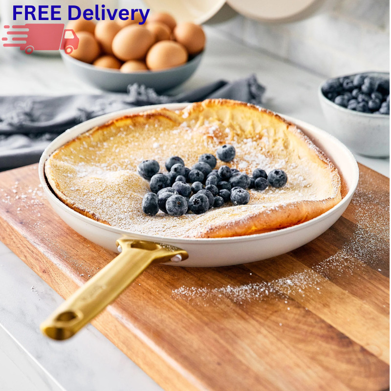 GreenPan Reserve 12-Piece Cookware Set Ceramic Nonstick PFAS-Free Gold Tone New
