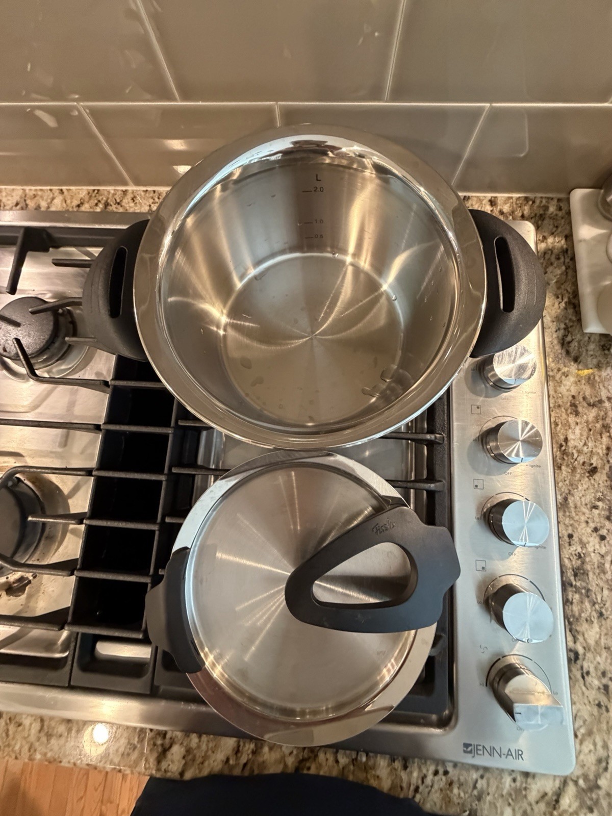 Fissler Intensa Pans Set Of 2 W/Lid SS Made In Germany Rare In USA