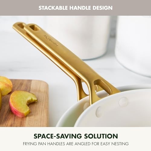 GreenPan Reserve Pro 10 Piece Cookware Set NSF Ceramic Cream