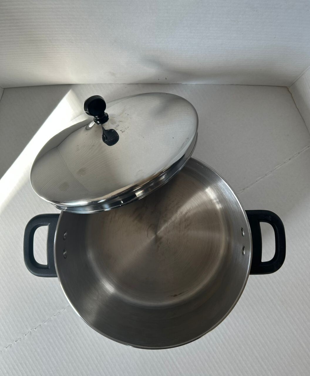 BASICS TOOLS OF THE TRADE 6.5 QT STAINLESS COOKING STOCK SOUP POT LID