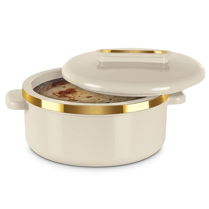 MILTON Curve 2500 Inner Stainless Steel Casserole, 2.15 litres, Ivory
