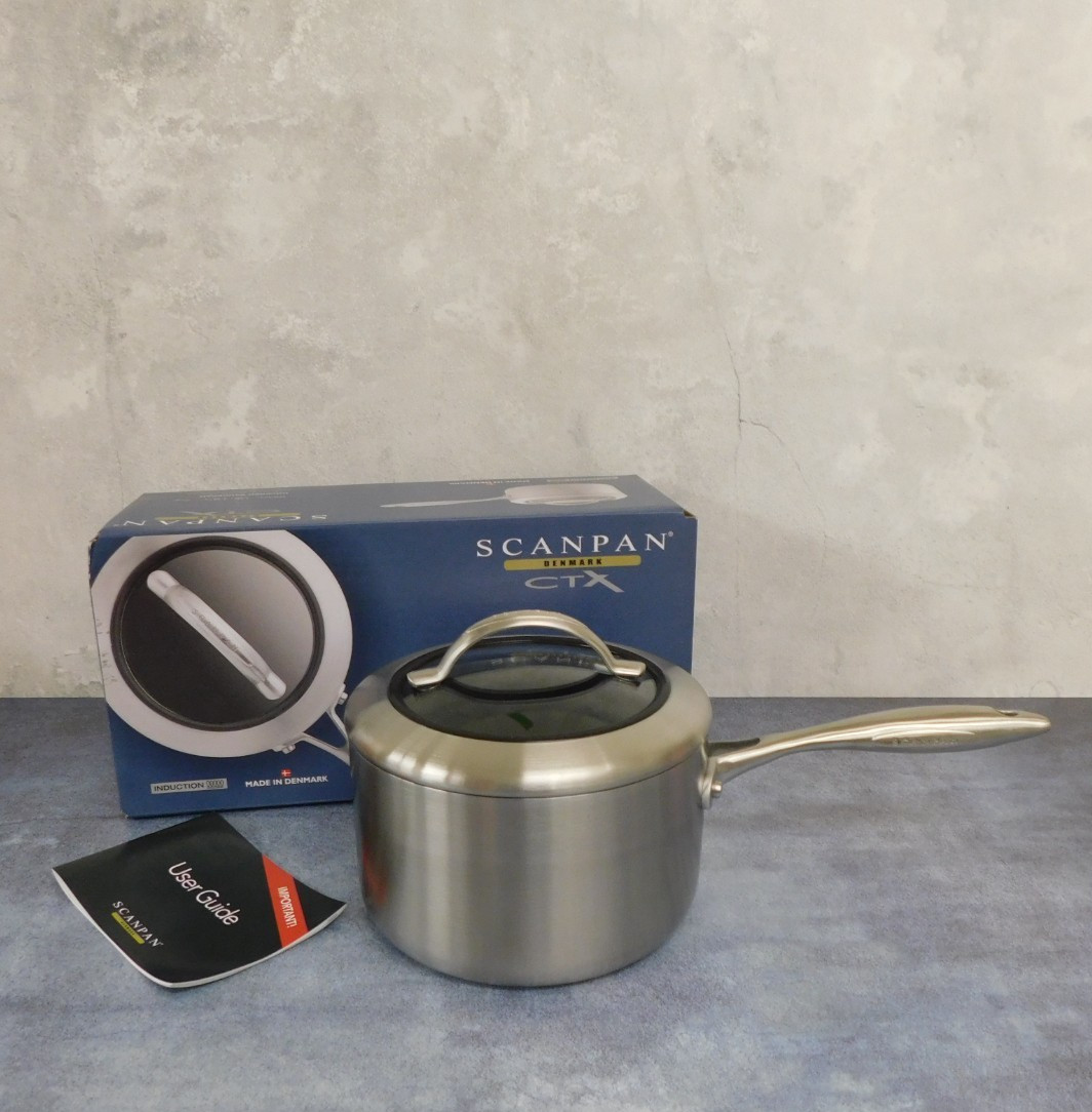 Scanpan CTX Nonstick Induction 2 Quart Covered Saucepan – New