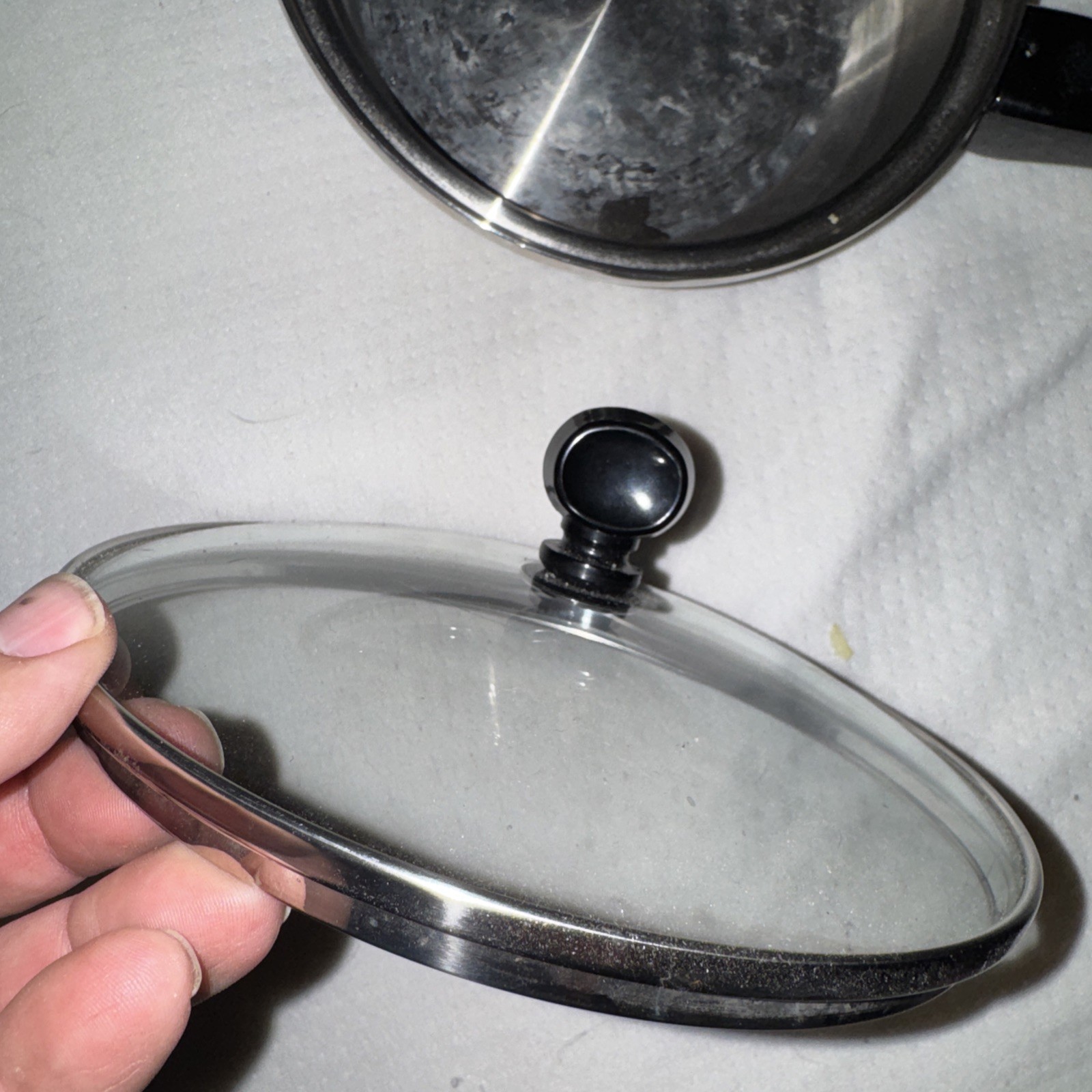 Kitchen Craft by West Bend Stainless Steel 1 Qt Sauce Pan W/Faberware Temp Lid