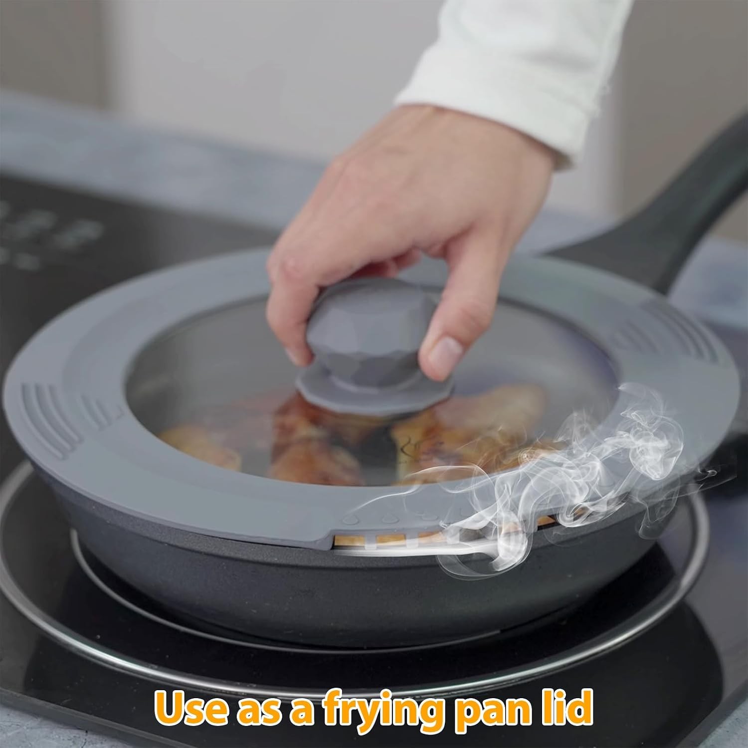 Tempered Strainer Lid for Stockpot, Pasta, Soup Pots with Heat Resistant