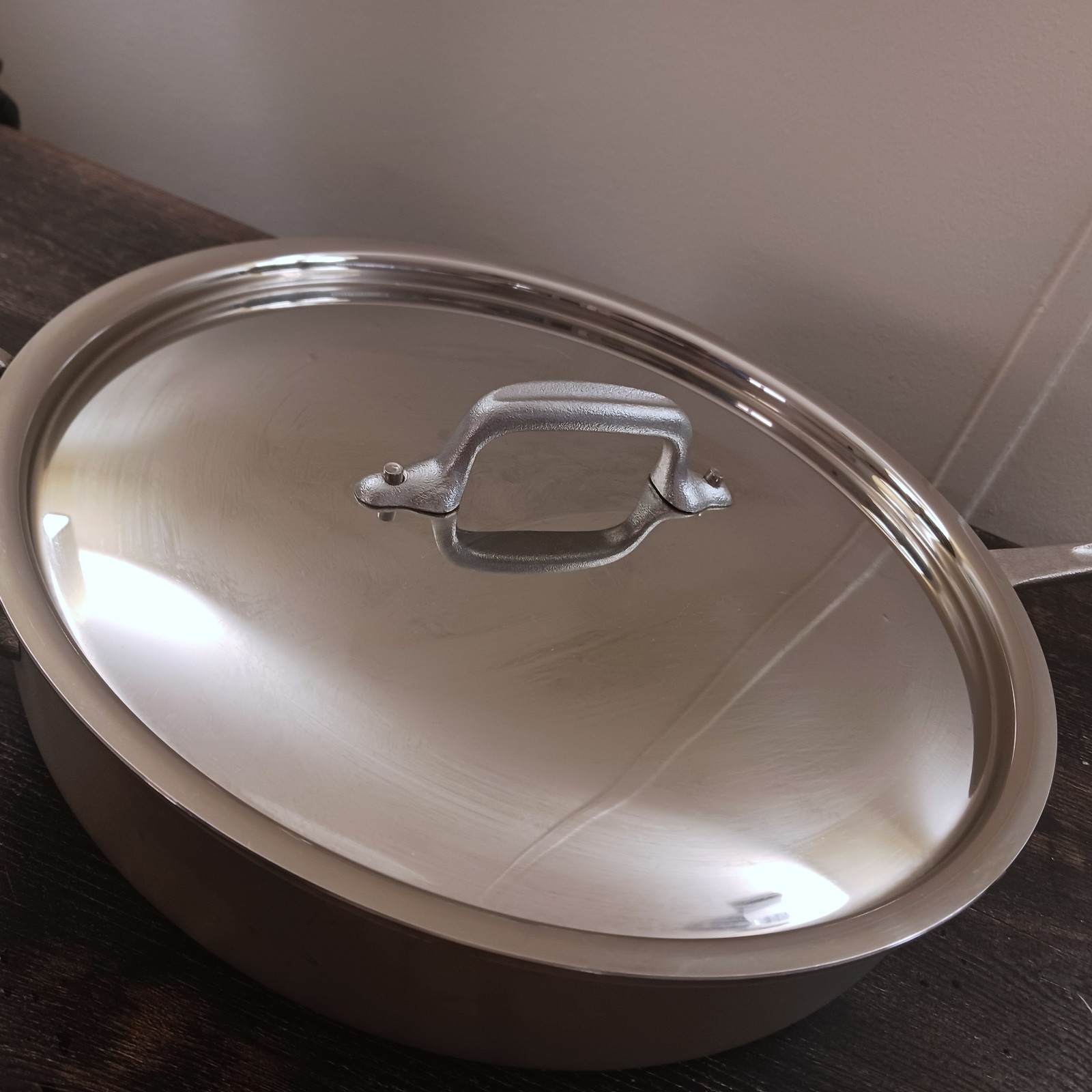 Vintage All Clad Master Chef 403 3qt Skillet Saute Frying Pan With Lid