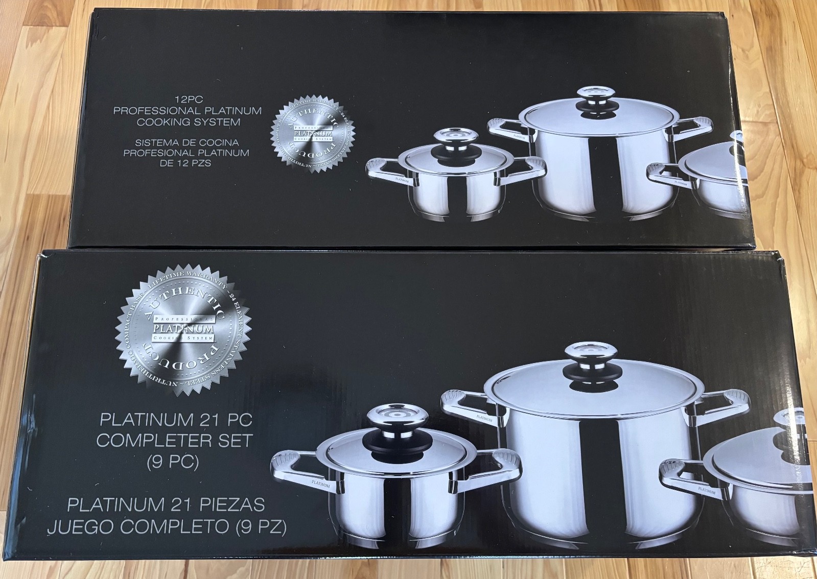 Professional Platinum “Family Set” 21‐Piece Cooking System (Brand New, Unopened)