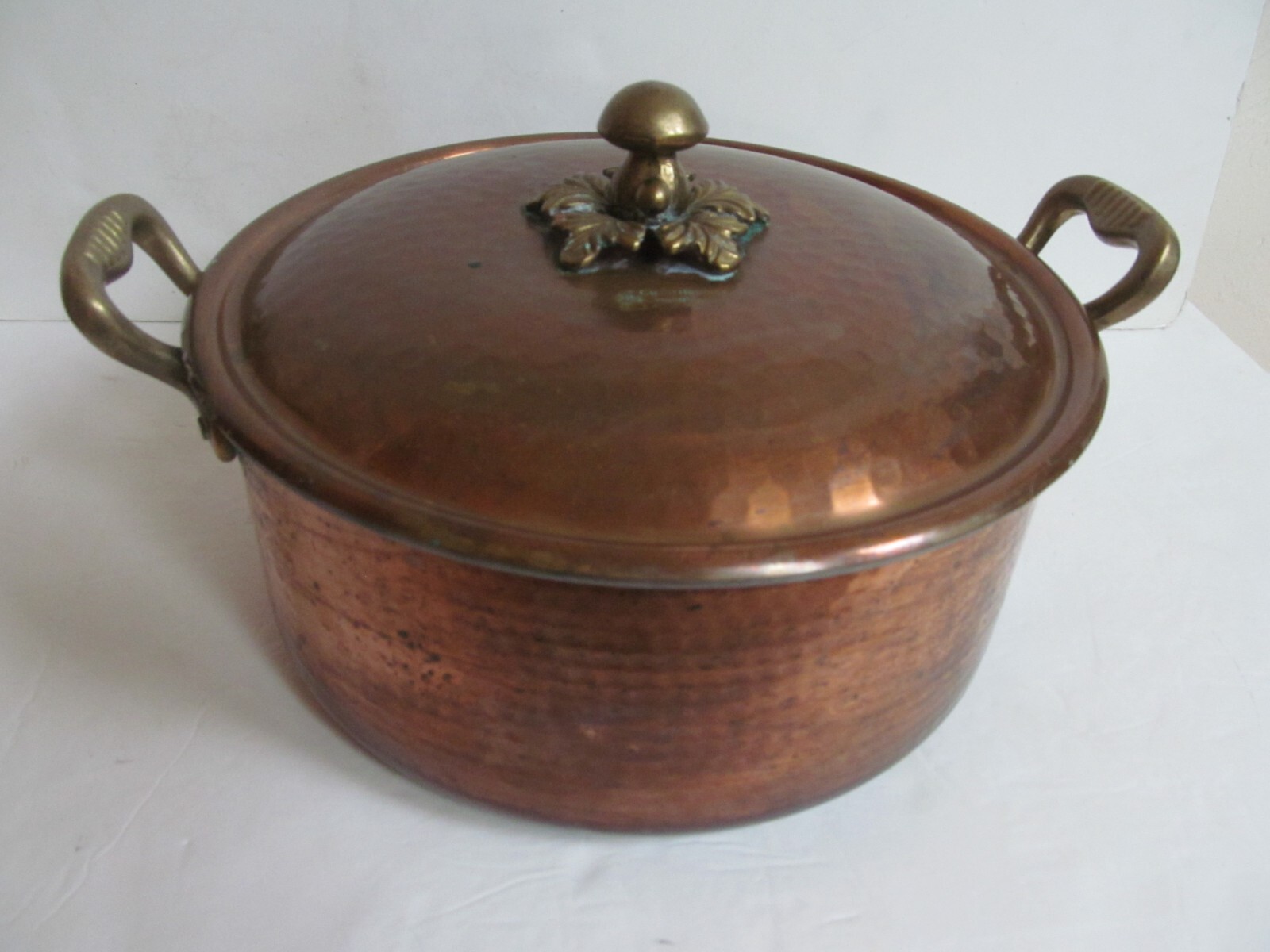 Cu Artigiana Copper & Brass Italian Hand Made Pot & Lid Michael’s range Mushroom