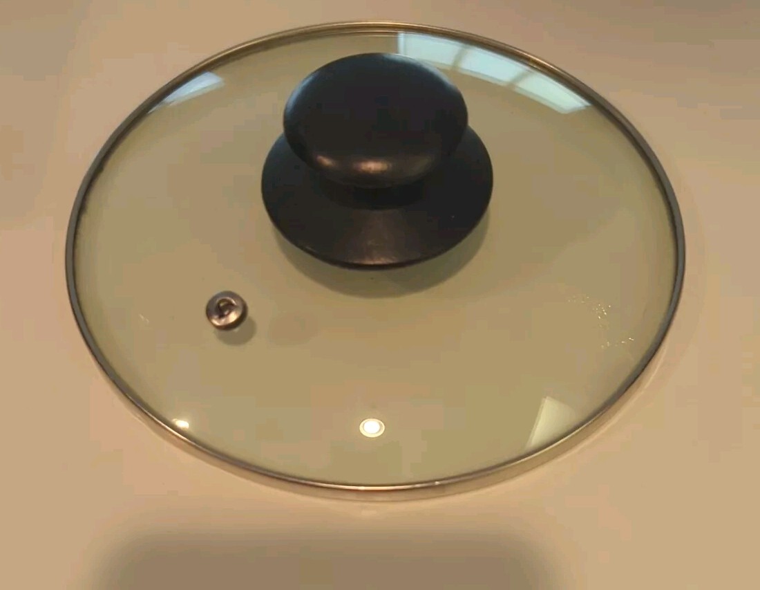 Cookware Tempered Glass Replacement Lid Vented 6.5” Pots And Pans Pot Lid Only