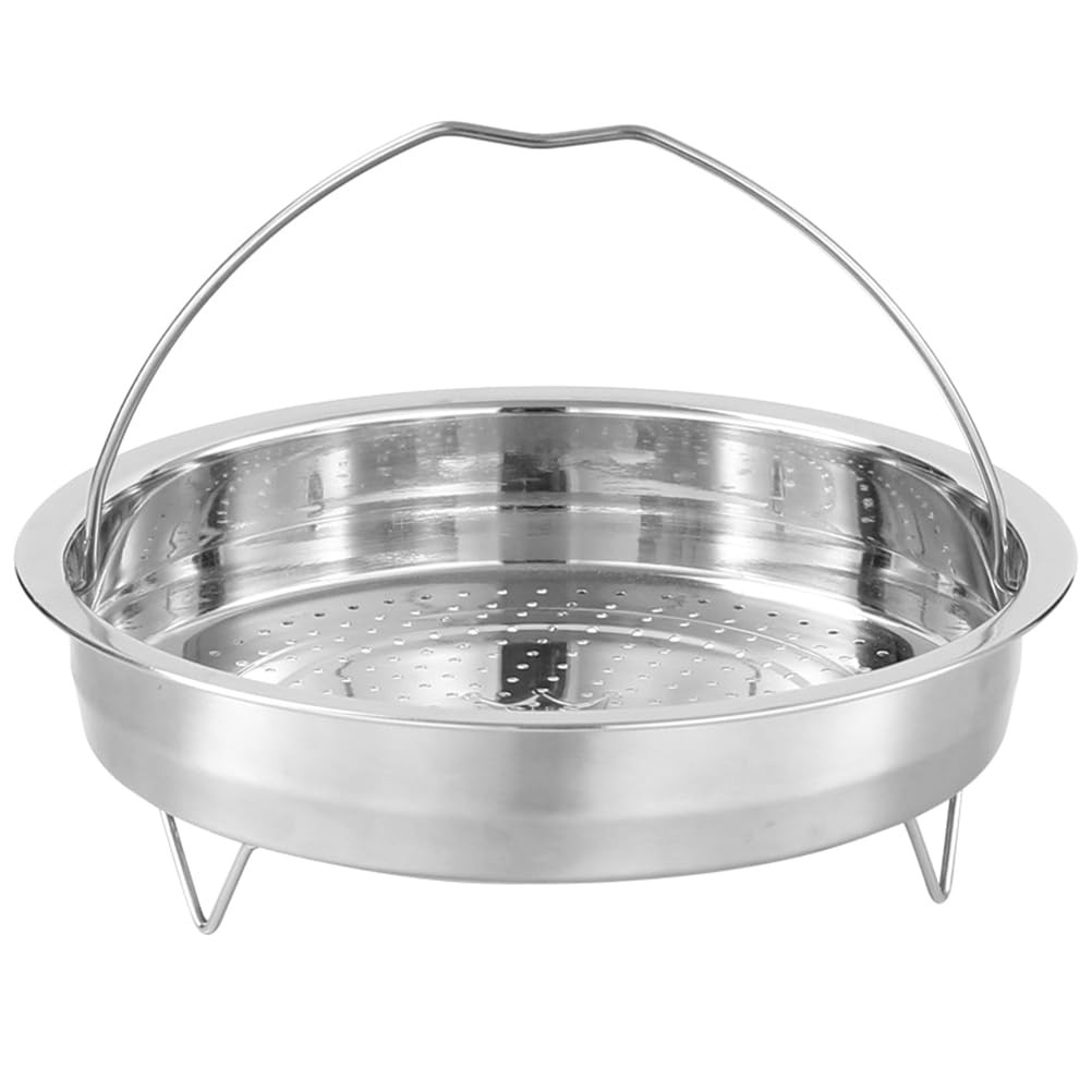 Stainless Steel Steamer Plate Stand 7.9 Inch Vegetable Tray Pot Steam Basket