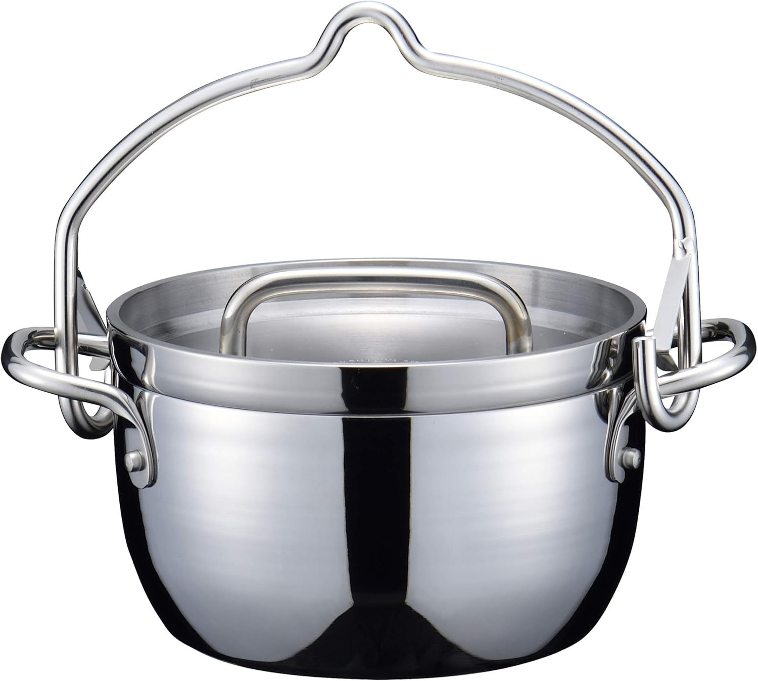 TSBBQ Light Stainless Steel Triple-Layer Dutch Oven 6in. Mirror Finish TSBBQ-011