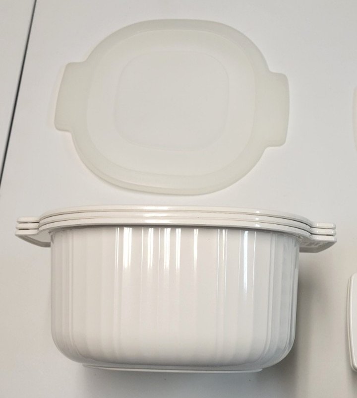 Rubbermaid 3, 2 & 1 Quart Microwave Cookware Casserole Bowls Steamer w/Lids 7 pc
