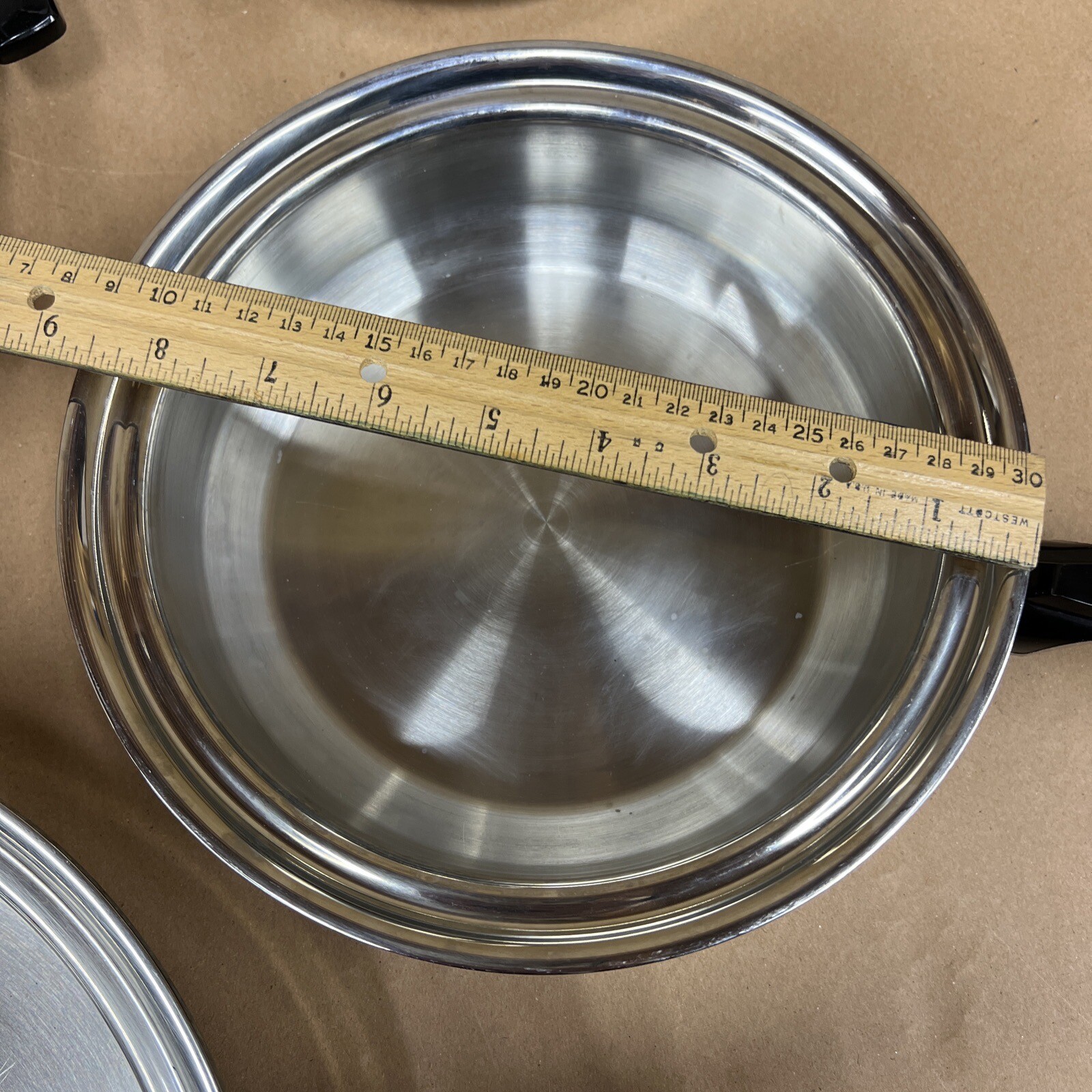 Carico Ultra Tech Stainless Cookware (7) Pan Skillet Pots T304SS USA Ultra Core
