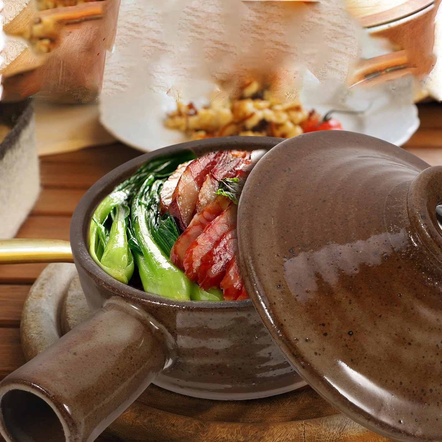 1pc Casserole Saucepan Stew Cooker Baking Dish Small Ceramic Bowl Mini Tart Pans