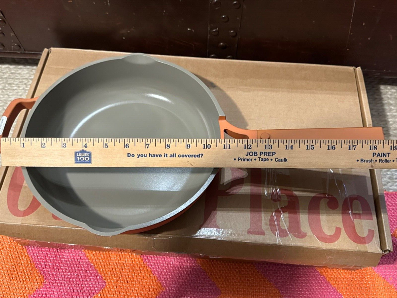Our Place Always Pan 2.6 Qt 10.5” w/ Wooden Spoon + Steamer Basket -2.0 Brick