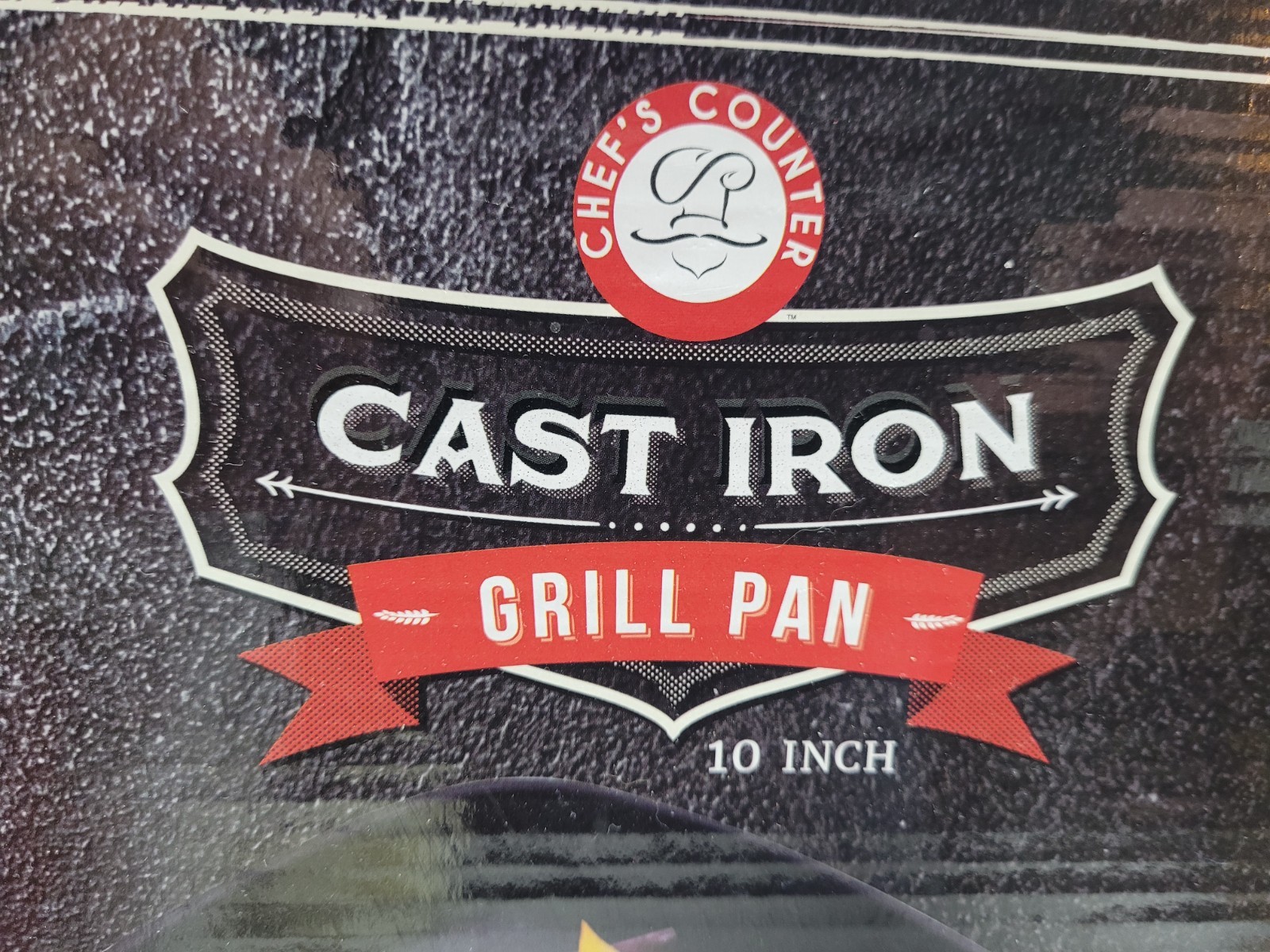 BRAND NEW Chef’s Counter Cast Iron Grill Pan 10″ Square White Enamel Coating