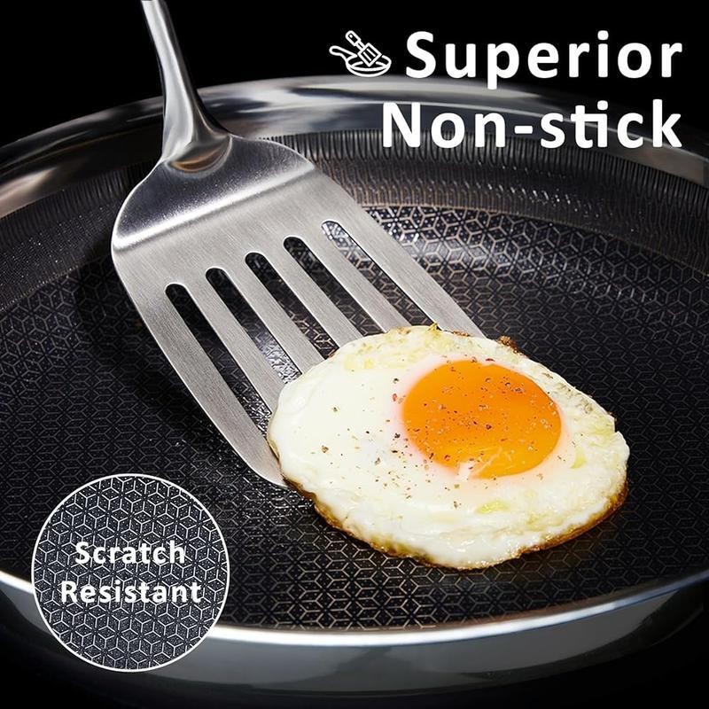 Non Stick Frying Pan Ceramic Skillet Stainless Steel Oven Safe Induction Cooktop