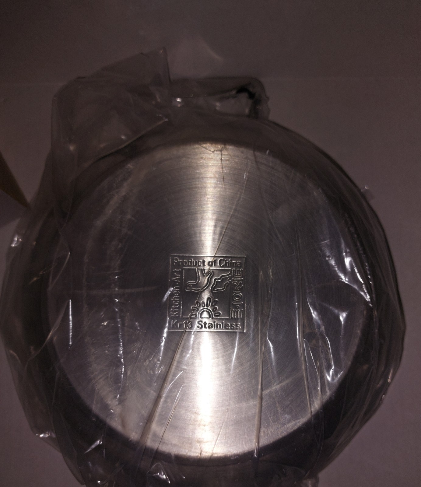 Kitchen Art Stainless Steel Deep Sautee Frying Pan 24cm 9.45in Rissoto Pot/Lid