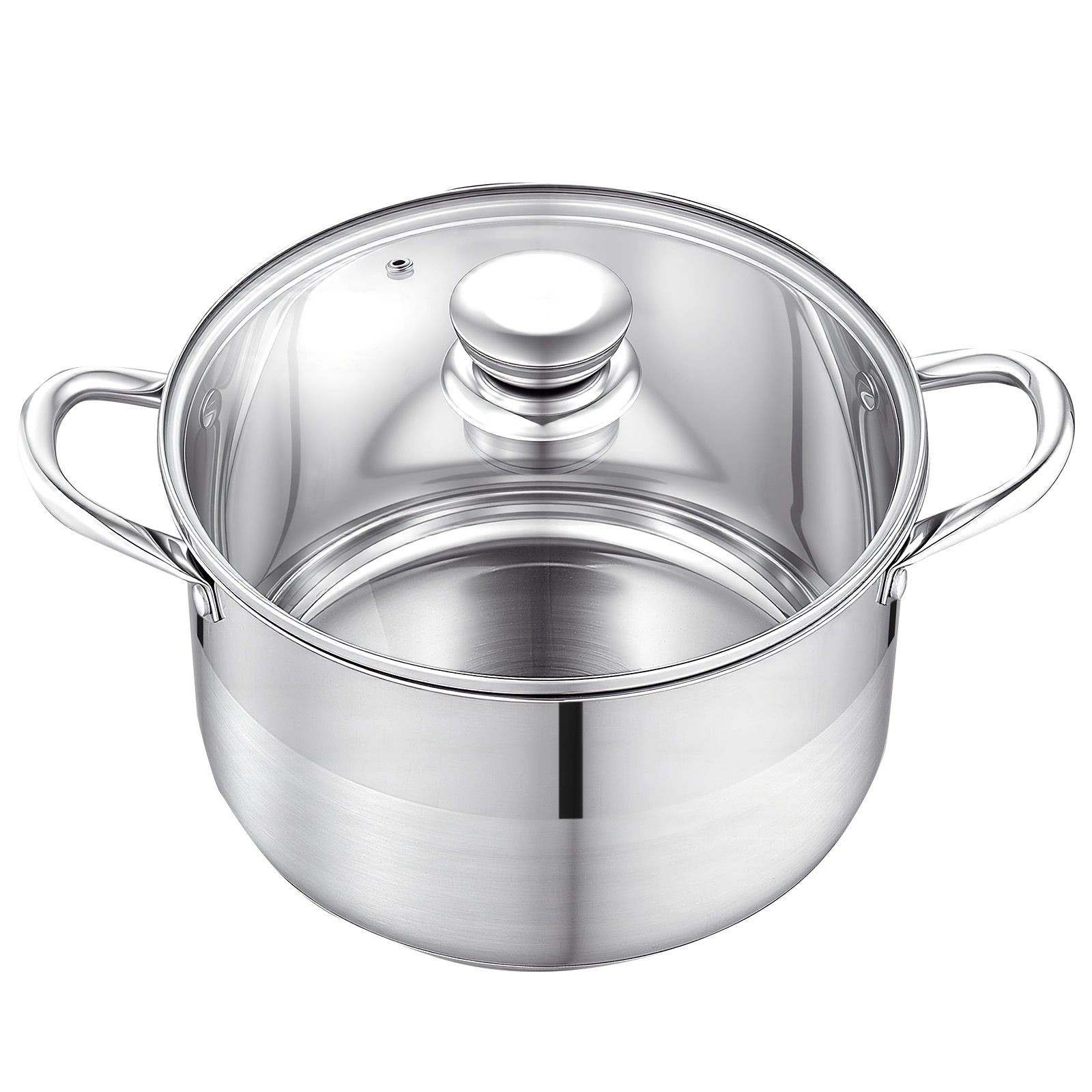 Stainless Steel 8-Qt Stock Pot, Gas/Induction/Electric