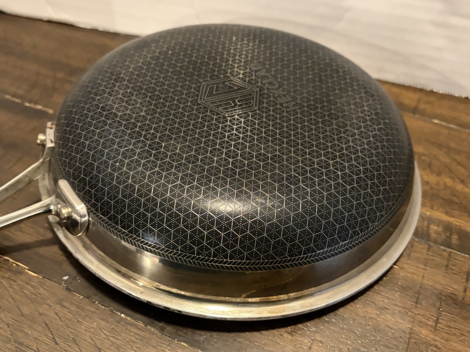 HEXCLAD 8″ Frying Pan Hybrid Stainless Steel Non-Stick Fry Pan (A5)