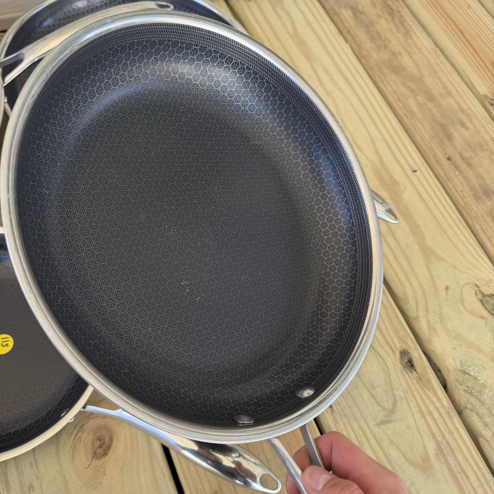 Hexclad Hybrid Cookware 6 Piece Set Preowned Great Condition