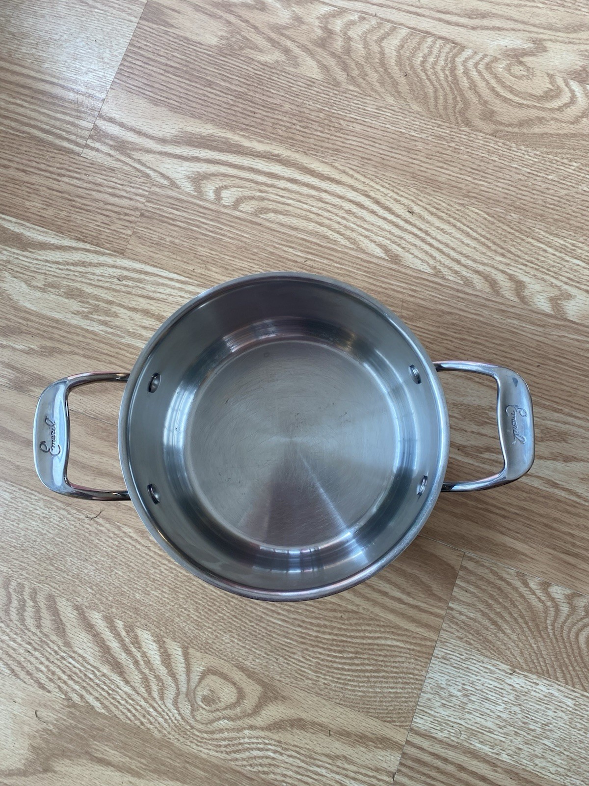 Emeril 3 Qt Saucepan Stock Pot Copper Core Stainless Steel Pot No Lid