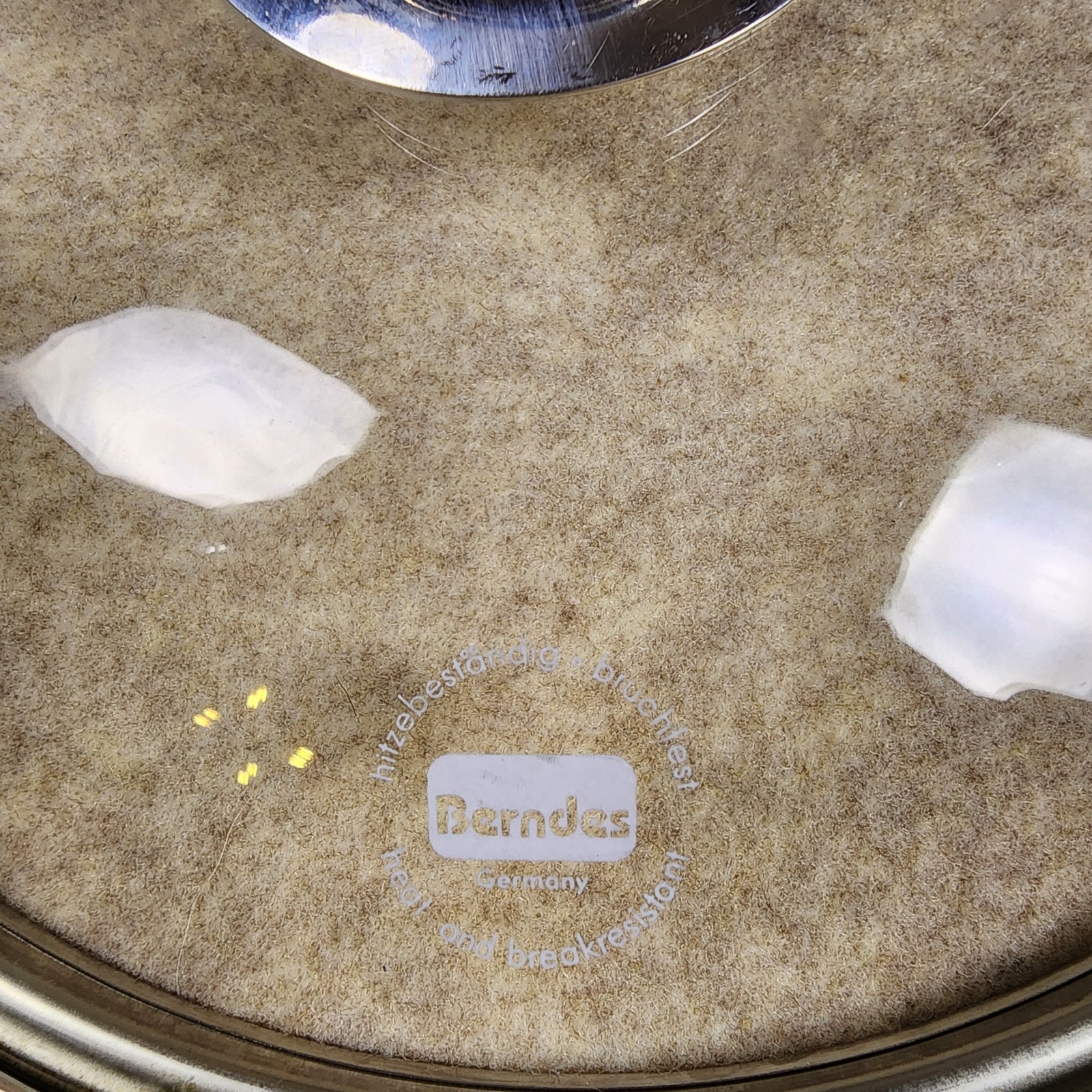 Berndes Glass Lid Round 9 3/8 Inch Stainless Steel Knob