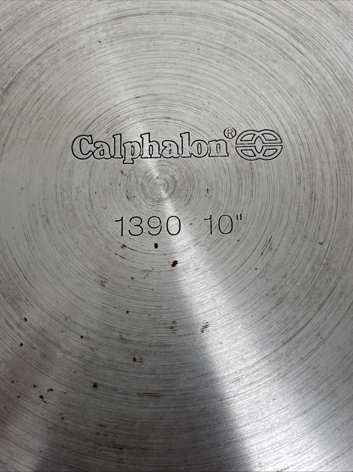 Calphalon 1390 10″ Stainless Steel Fry Pan Skillet Rubber Grip No Lid