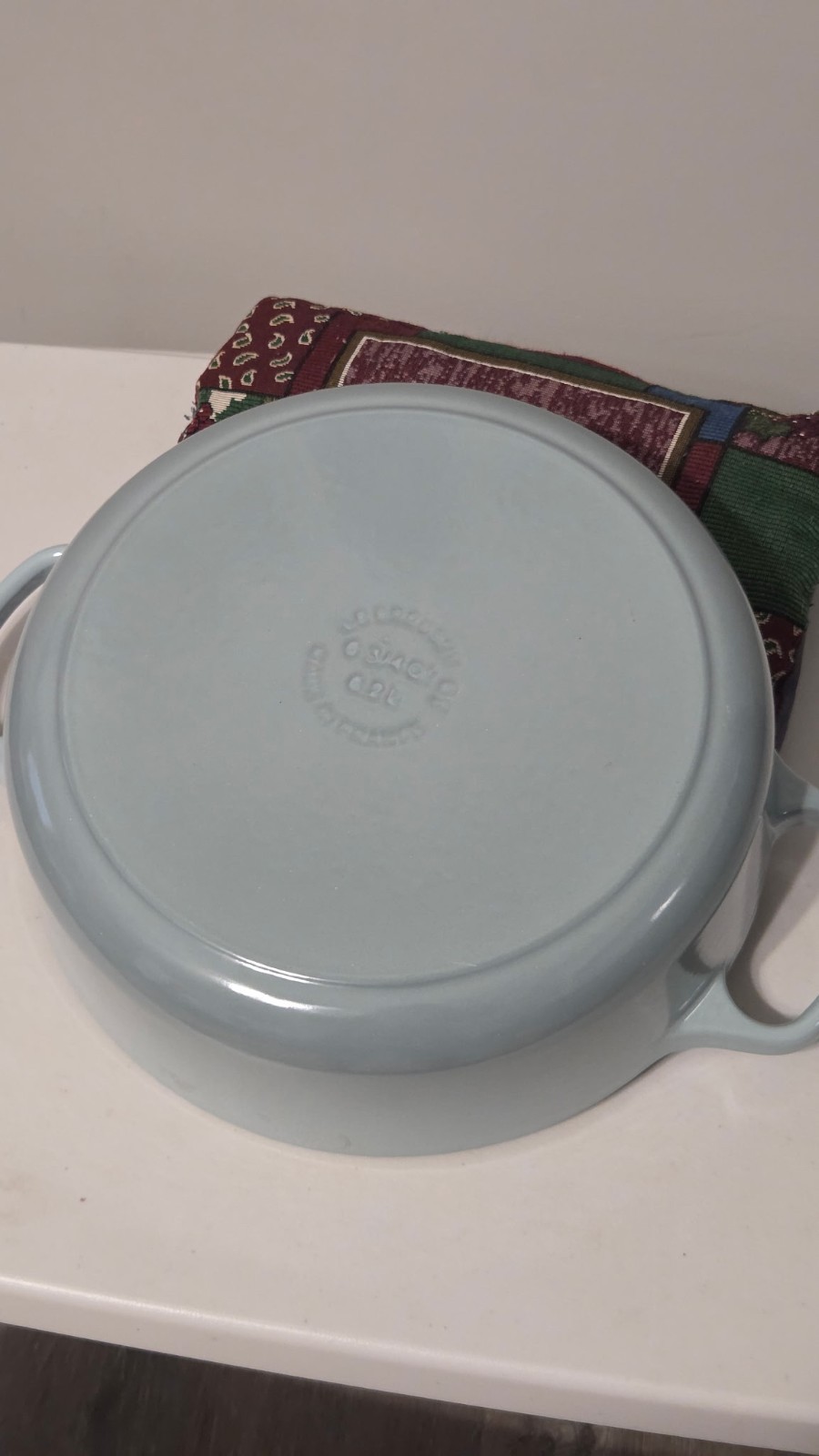 Le Creuset Enameled Cast Iron Signature Risotto Pot 6.75Qt #30 Sky Blue