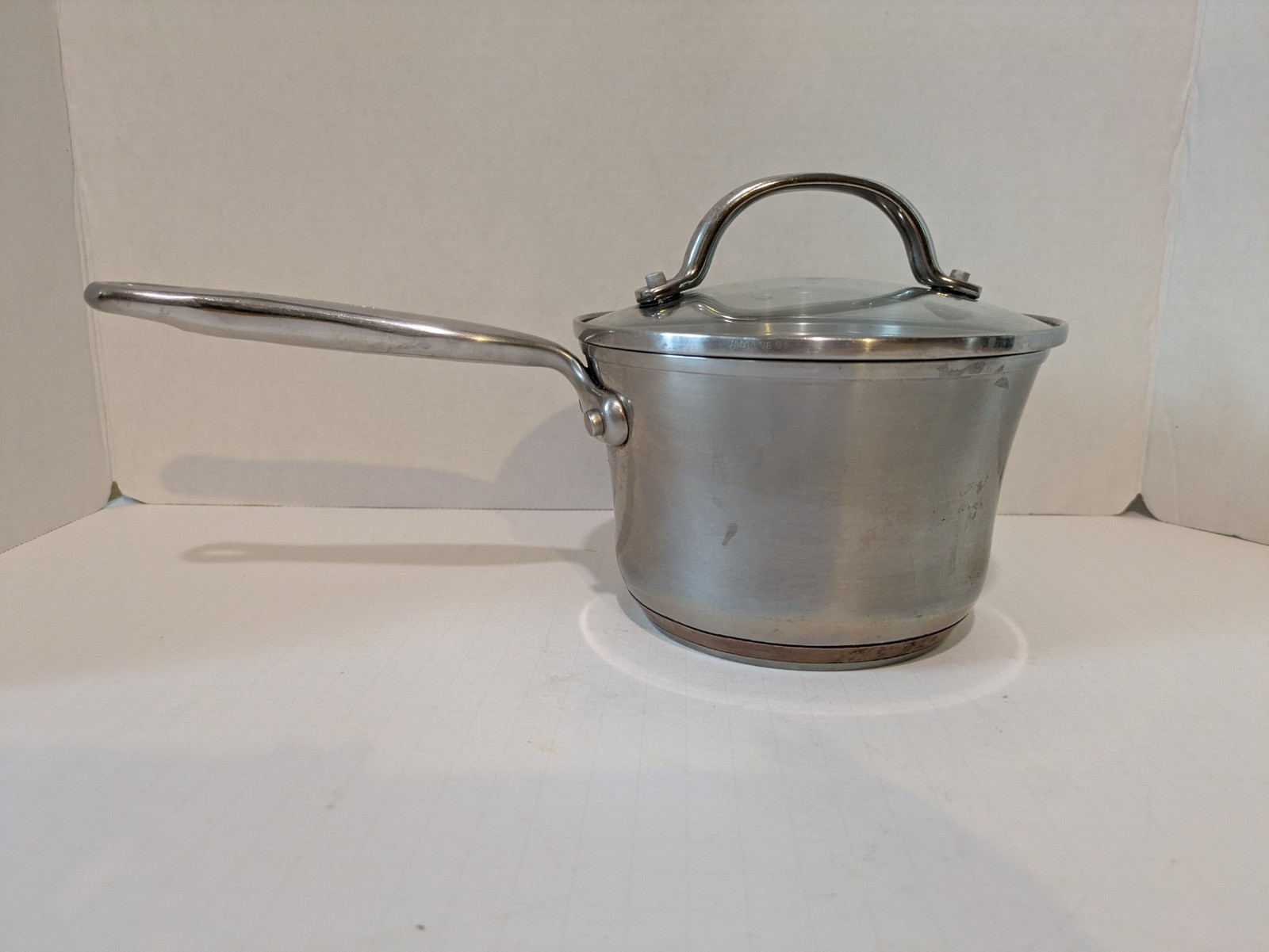KitchenAid 1-3/4 Qt Stainless Steel Saucepan Lid 3-Ply Copper Base Induction