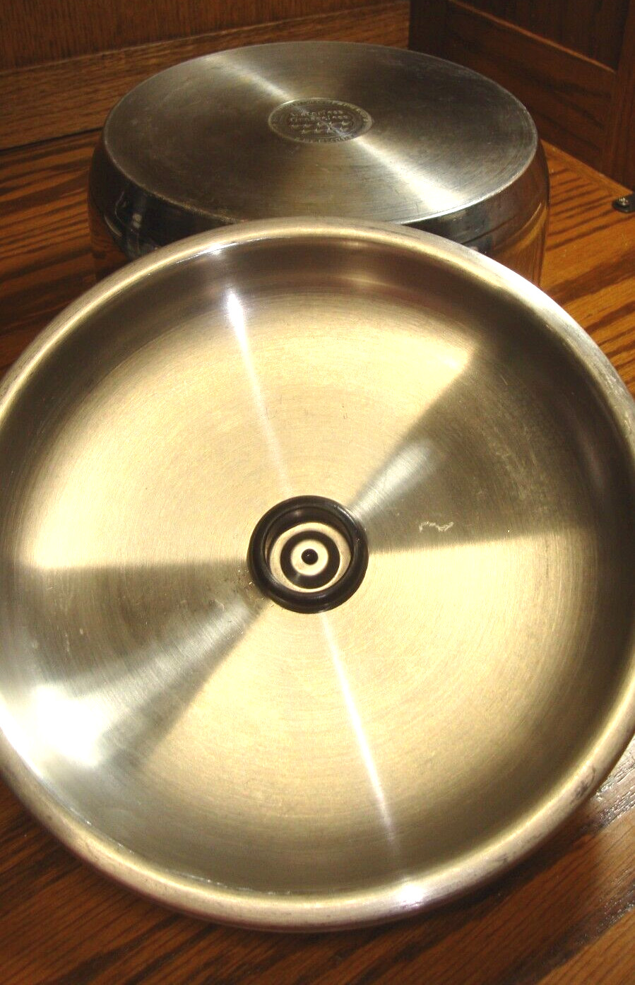 Vtg Maxam Stainless Steel Waterless Cookware Pot w/Steam Control Lid 2 Quart 756