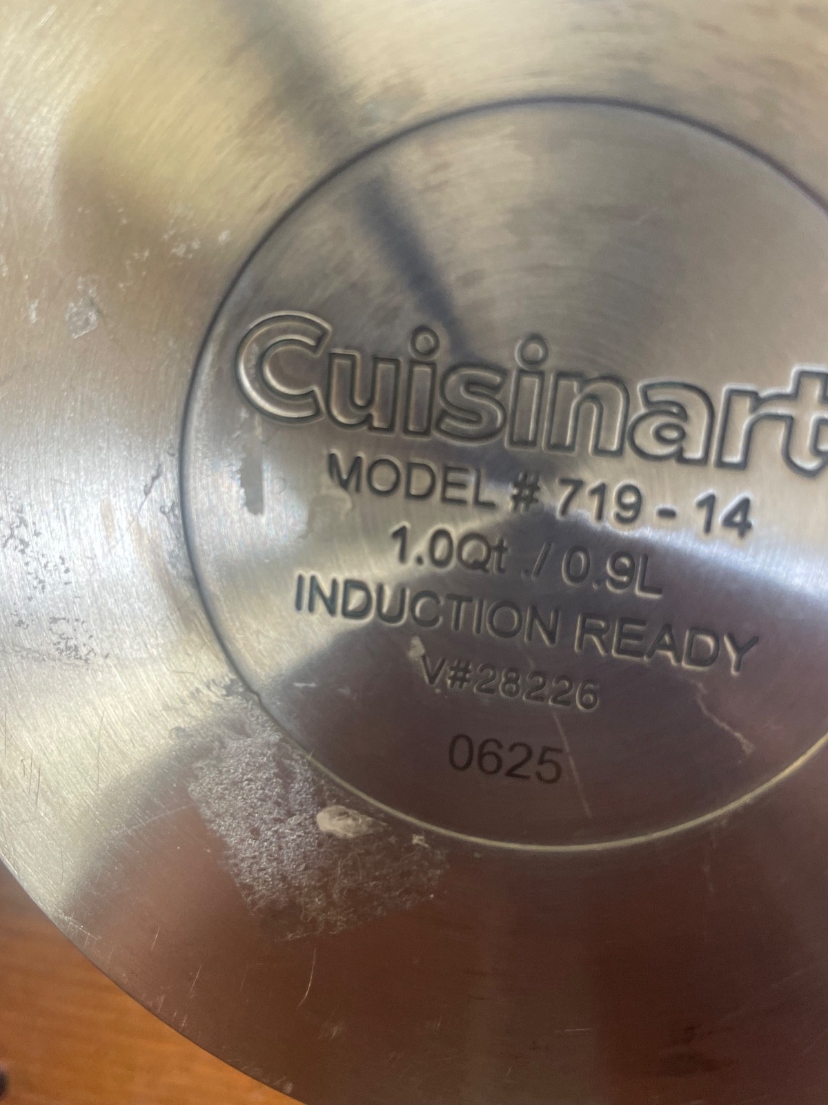 Cuisinart Classic Stainless Cookware 1.0Qt Saucepan/ Lid Induction Ready 719-14