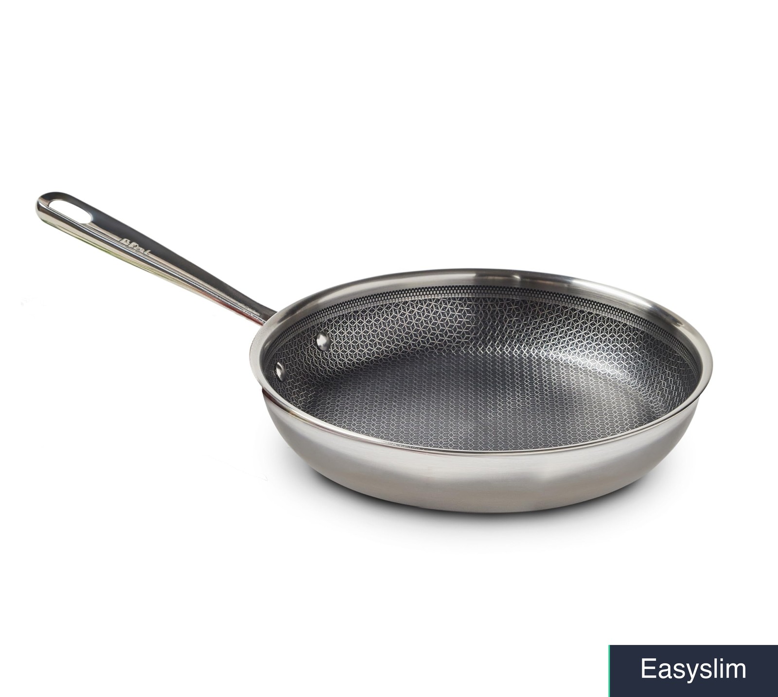 Stainless Steel Tri-Ply Fry Pan 10.25 Inch, HybridMesh Induction Safe