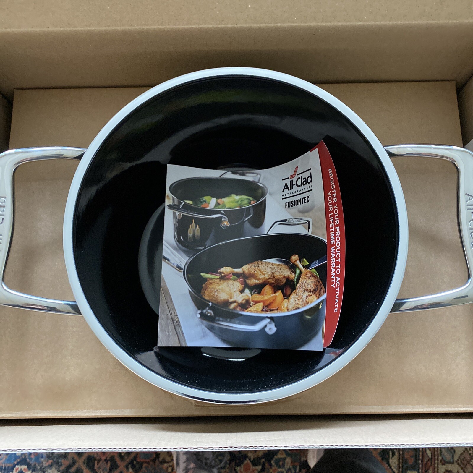 All-Clad FUSIONTEC™ 4 Qt. Soup Pot with lid (ONYX ) $325- Germany