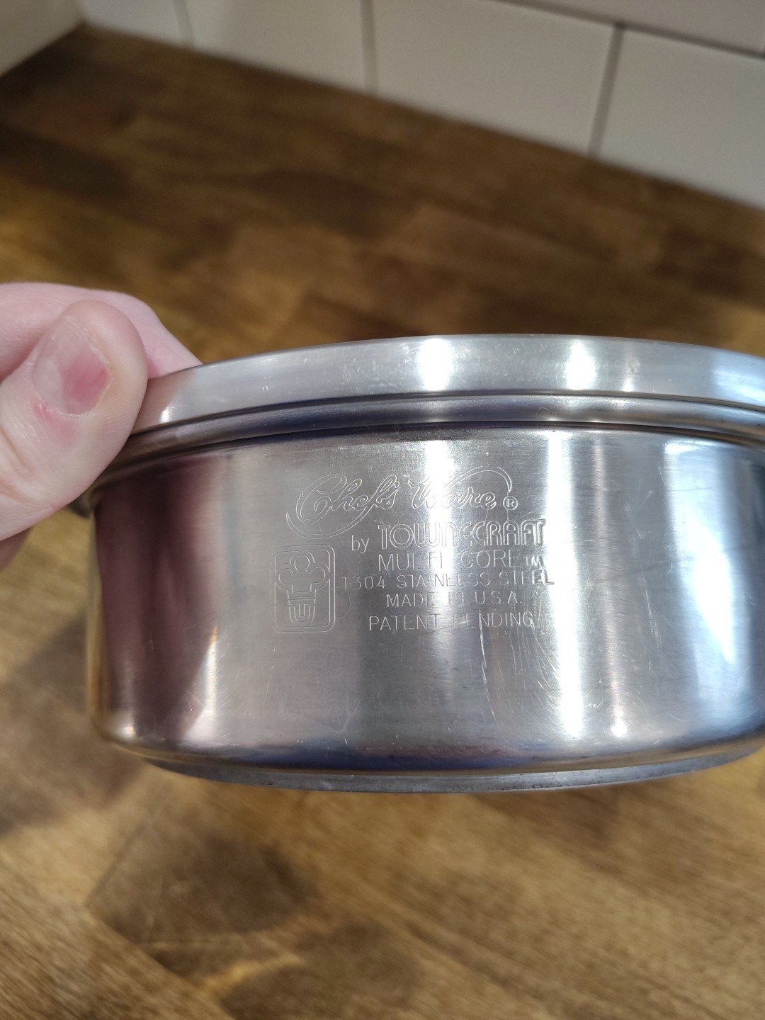 Chefs Ware by Townecraft T304 Stainless Cookware Pots And Pans No Lid 7 5/8″