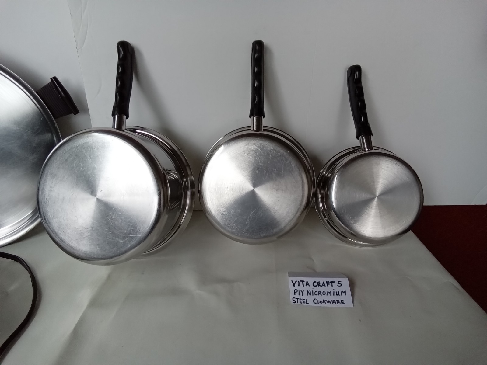 VITA CRAFT 5 PLY NICROMIUM STEEL 3 PC. SAUCE W/ELECTRIC LIQUID CORE SKILLET 13″☆