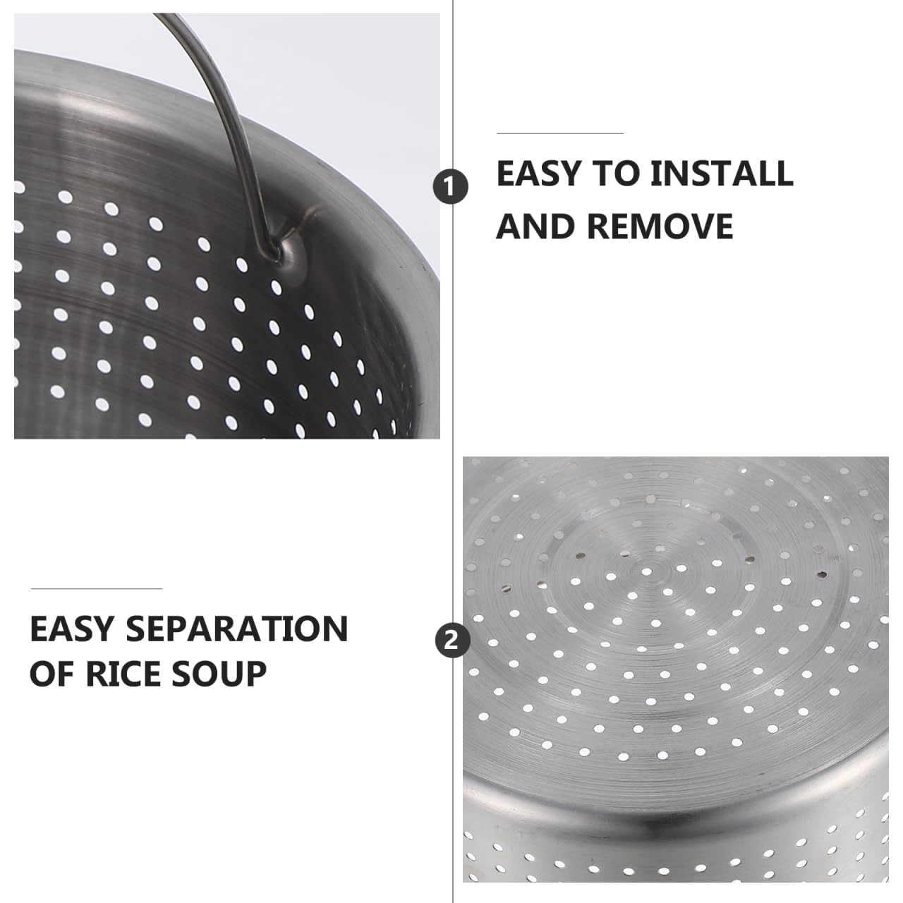 1Pc Convenient Rice Cooker Steamer Insert Steamer Baskets Insert Handle for C…